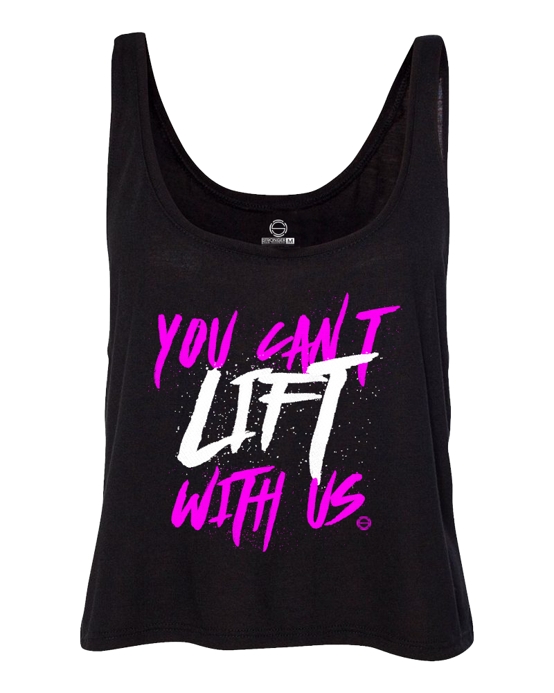 Can't Lift With Us Crop Tank